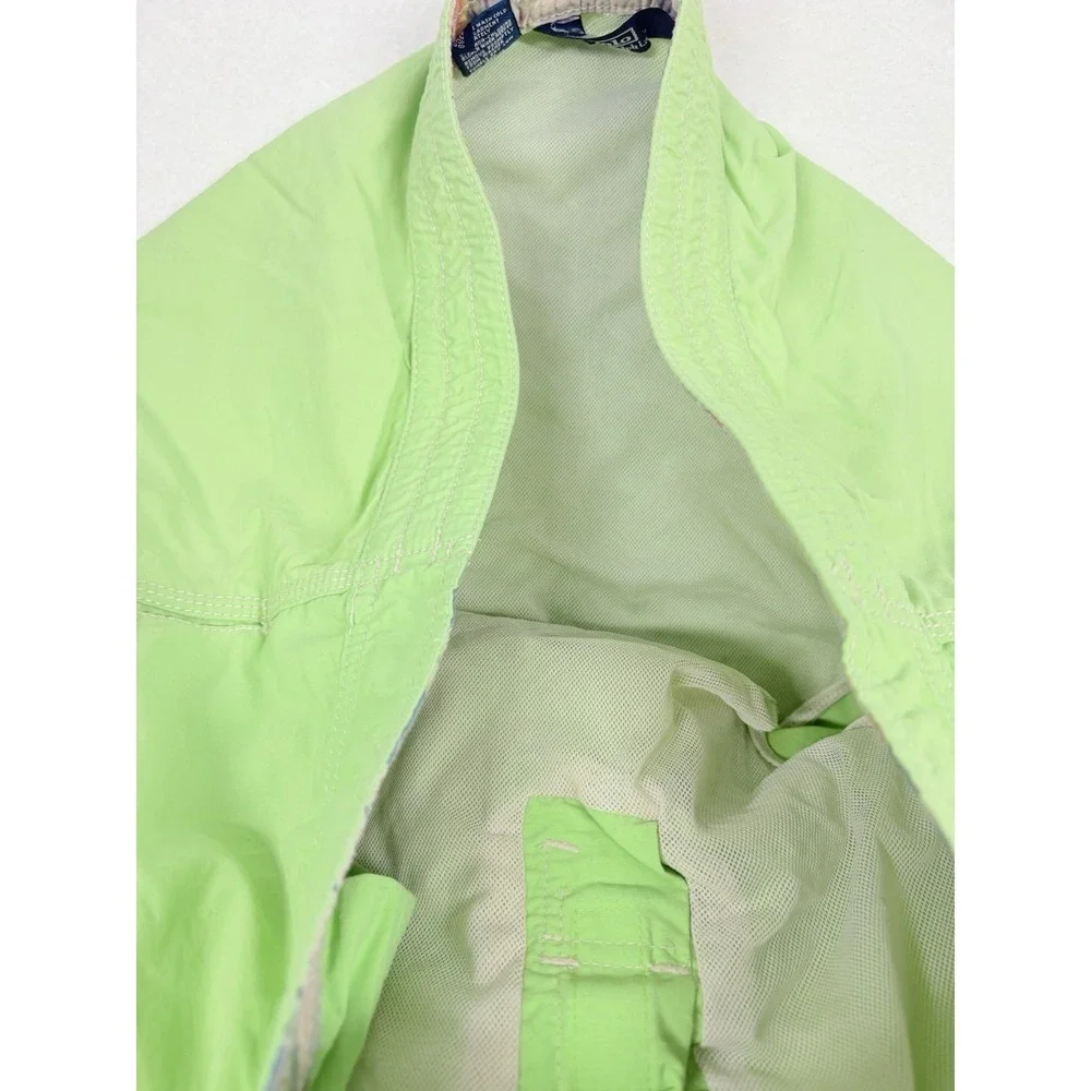 Polo Ralph Lauren‎ Mens Swim Trunks Adult Large Lime Green Mesh Lined Vintage